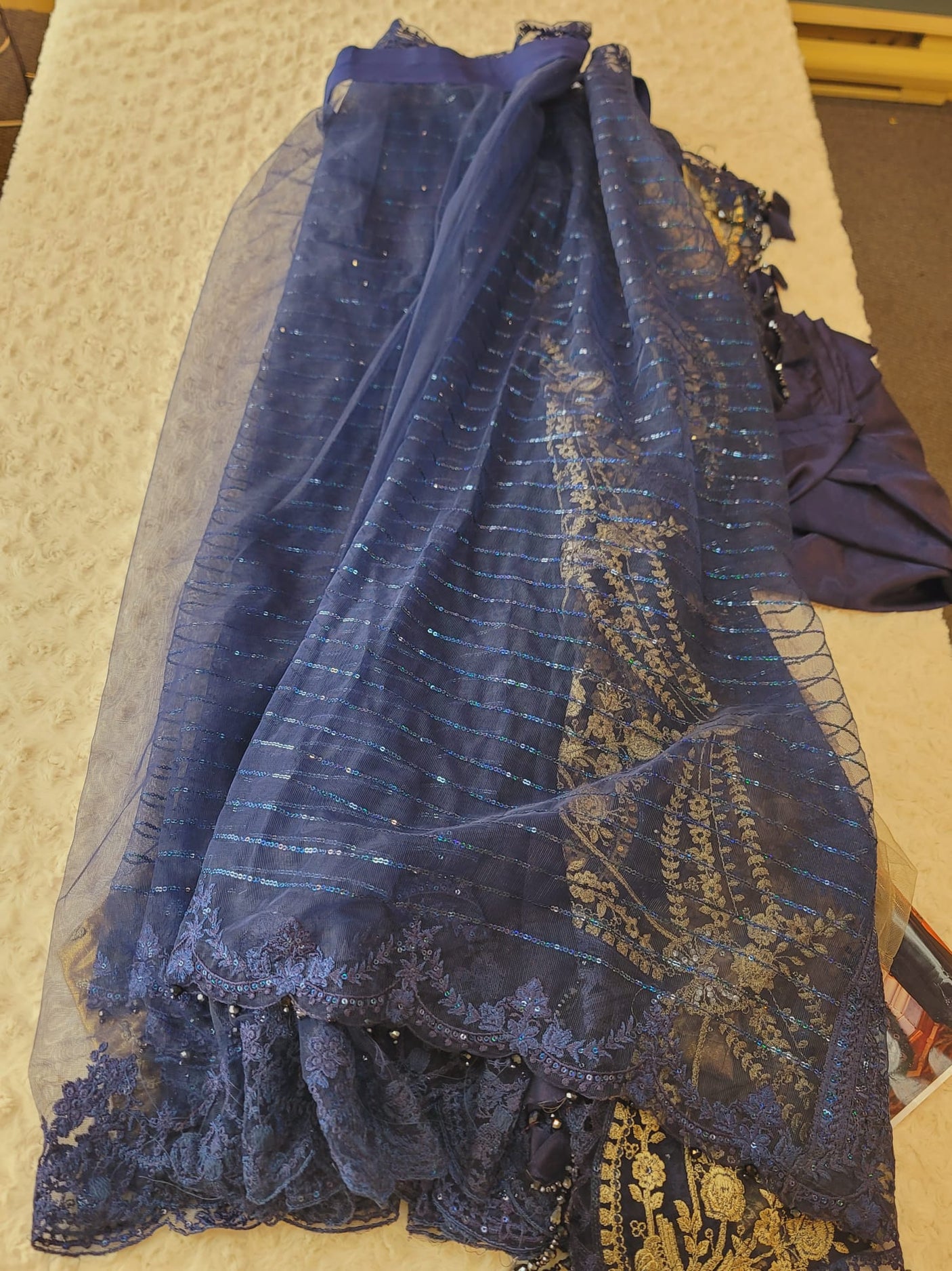 Pakistani Stiched Ready Saree-100% Original Guaranteed