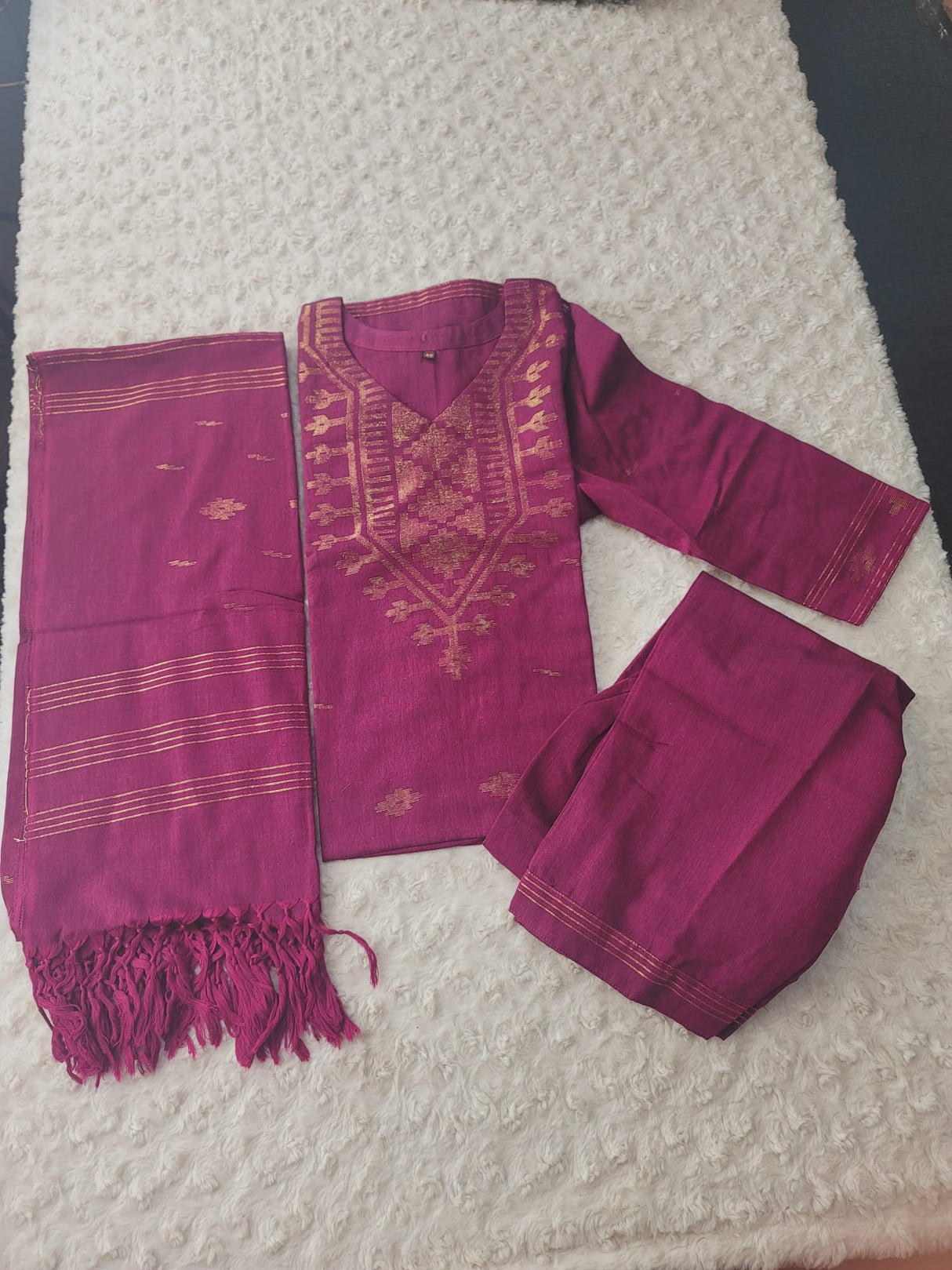 Bangladeshi Jamdani salwar kamiz