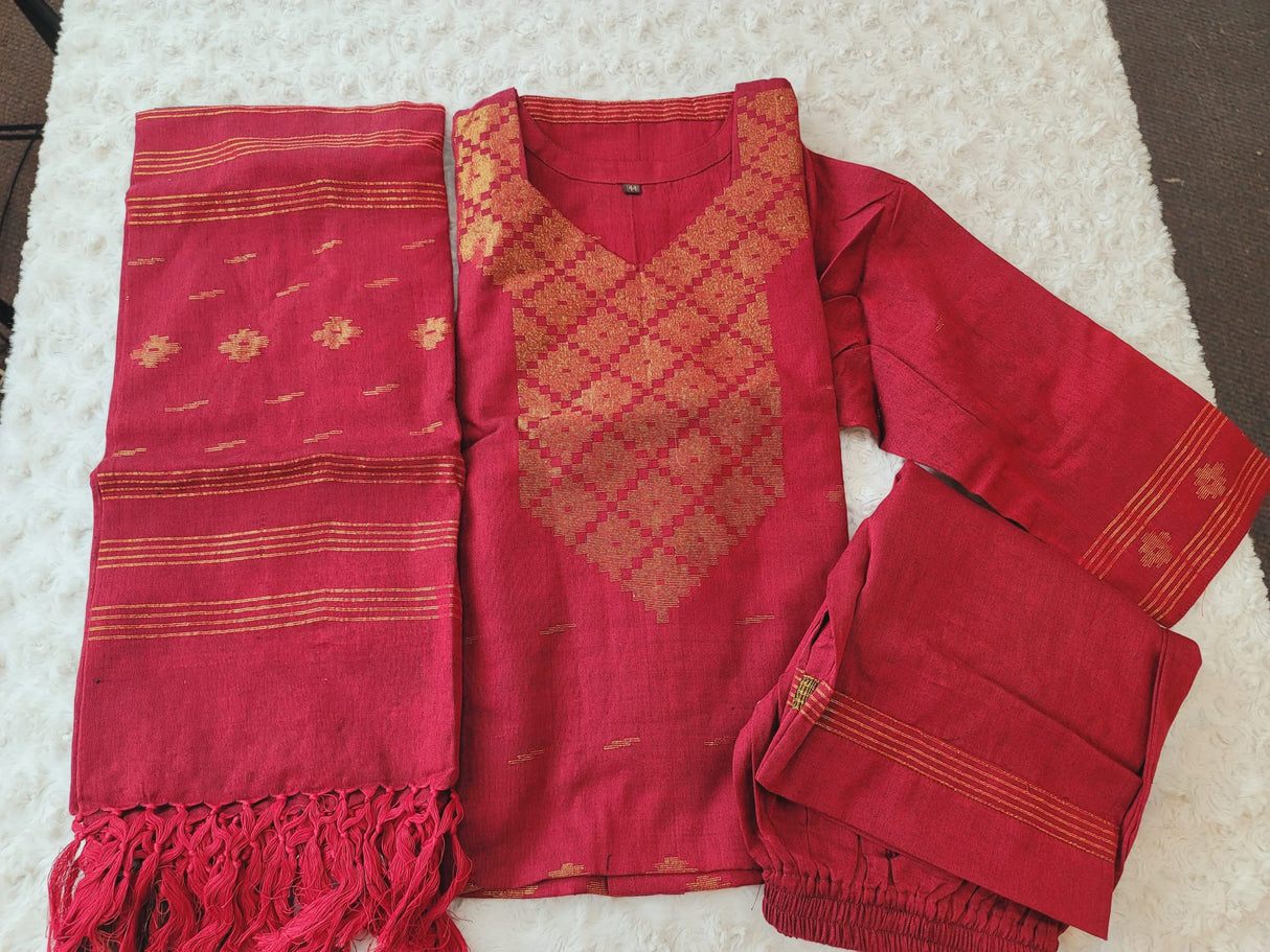 Bangladeshi Jamdani salwar kamiz