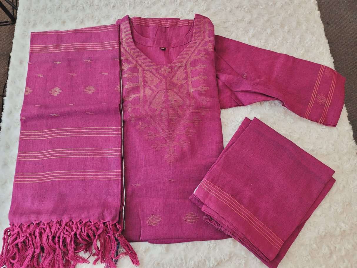 Bangladeshi Jamdani salwar kamiz