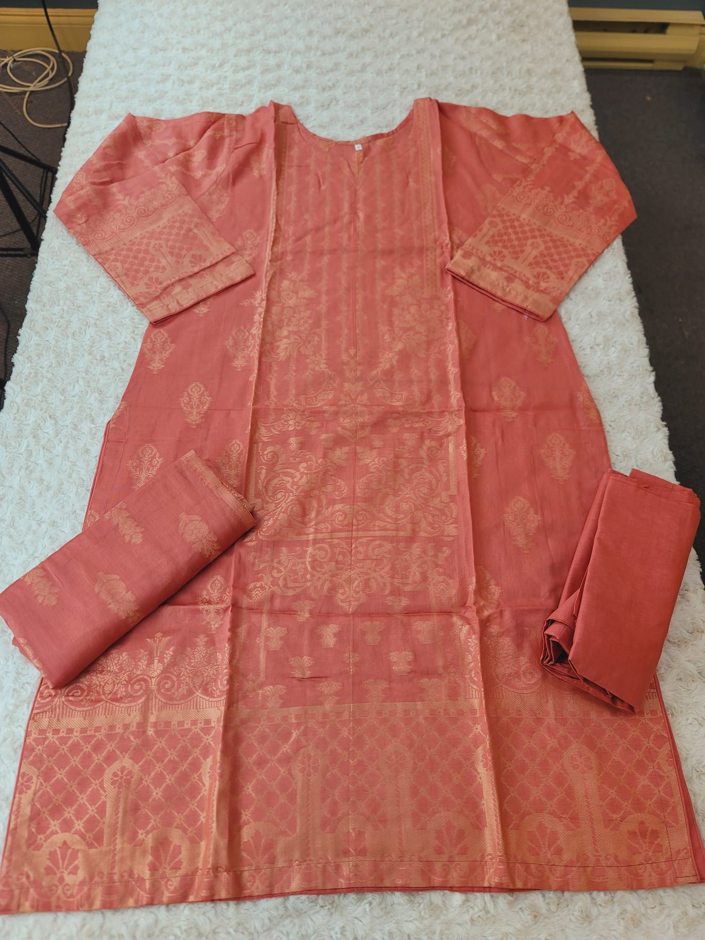 Pakistani Stitched lawn Embroidered Salwar kameez ready to ship