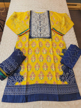 Pakistani Stitched lawn Embroidered Salwar kameez ready to ship