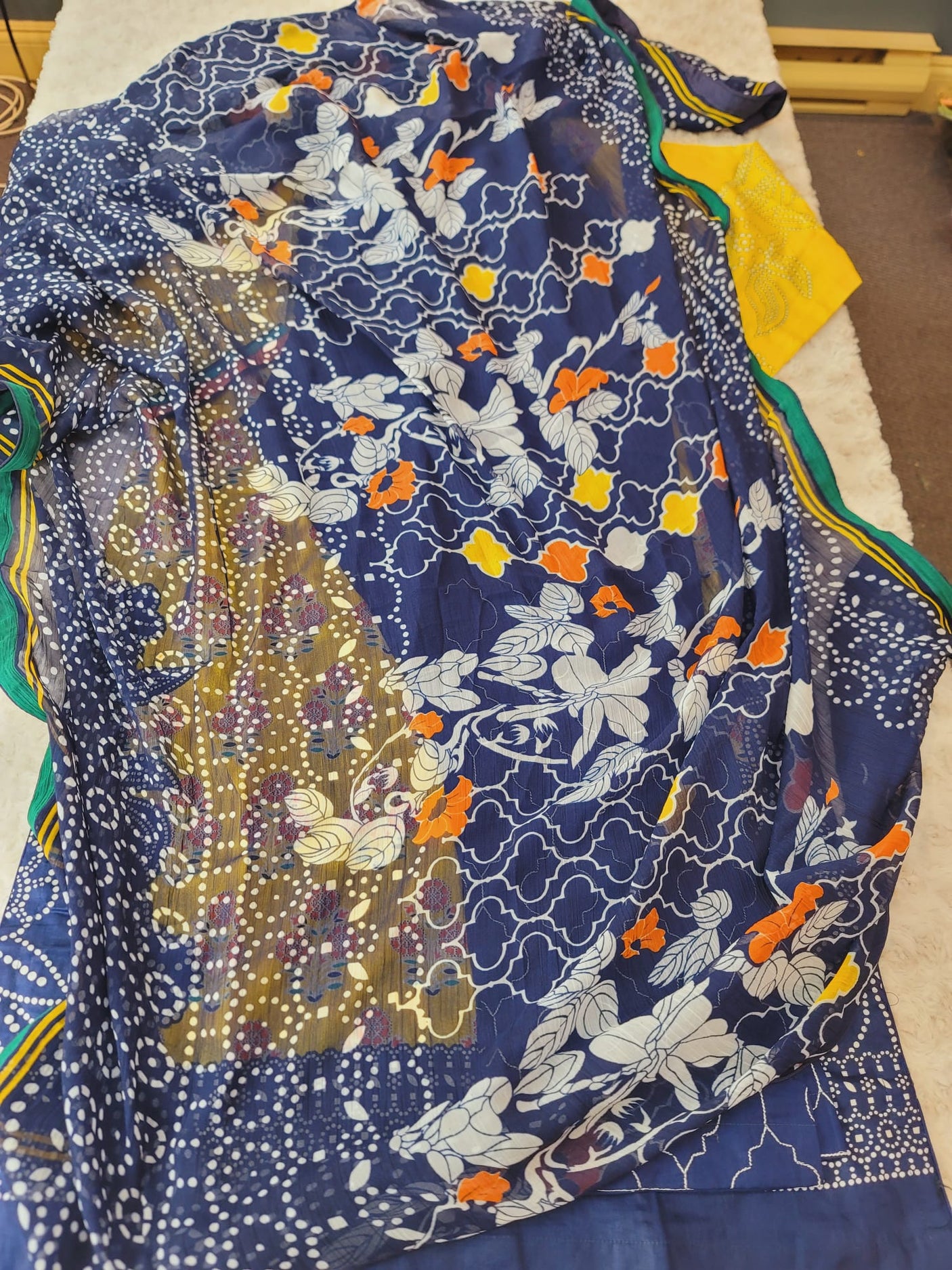 Pakistani Stitched lawn Embroidered Salwar kameez ready to ship