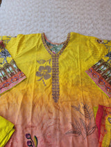 Pakistani Stitched lawn Embroidered Salwar kameez ready to ship