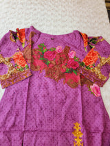 Indian Cotton Stitched Embroidery Suit Ready To Ship