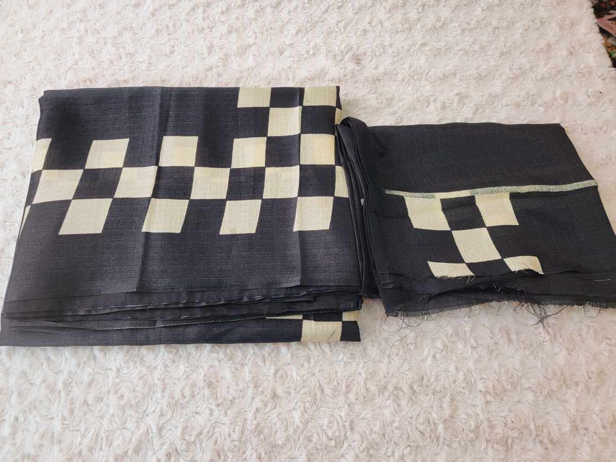 Silk pinted saree