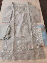 Pakistani Stitched Embroidery Party Wear Dresses Ready To Ship