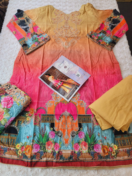 Guljee Embroidered Lawn Collection-100% Original Guaranteed