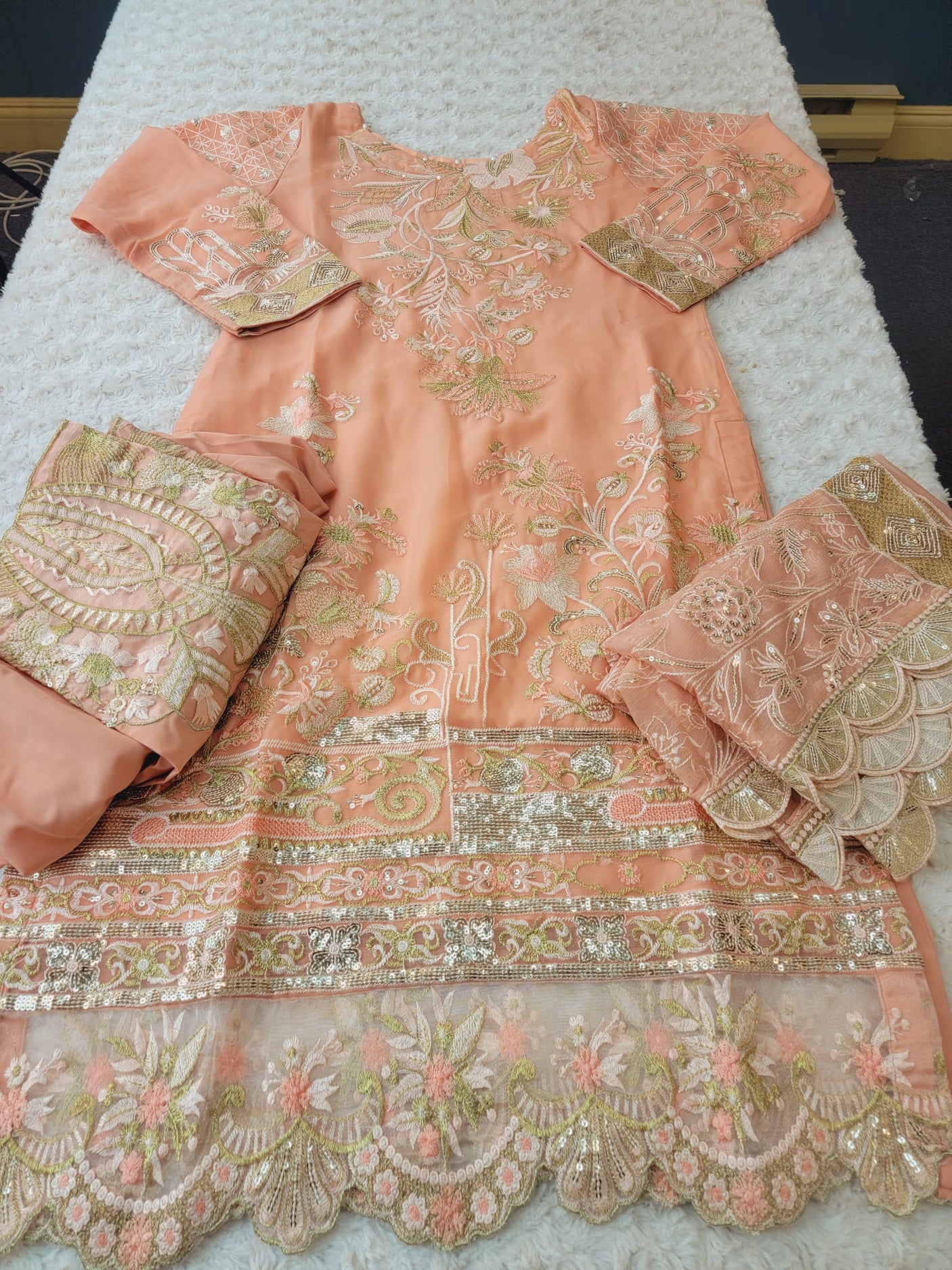 Pakistani Embroidered Party wear  Ready To Ship