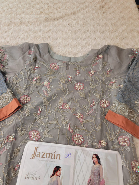 Pakistani Stitched Embroidery Party Wear Dresses Ready To Ship