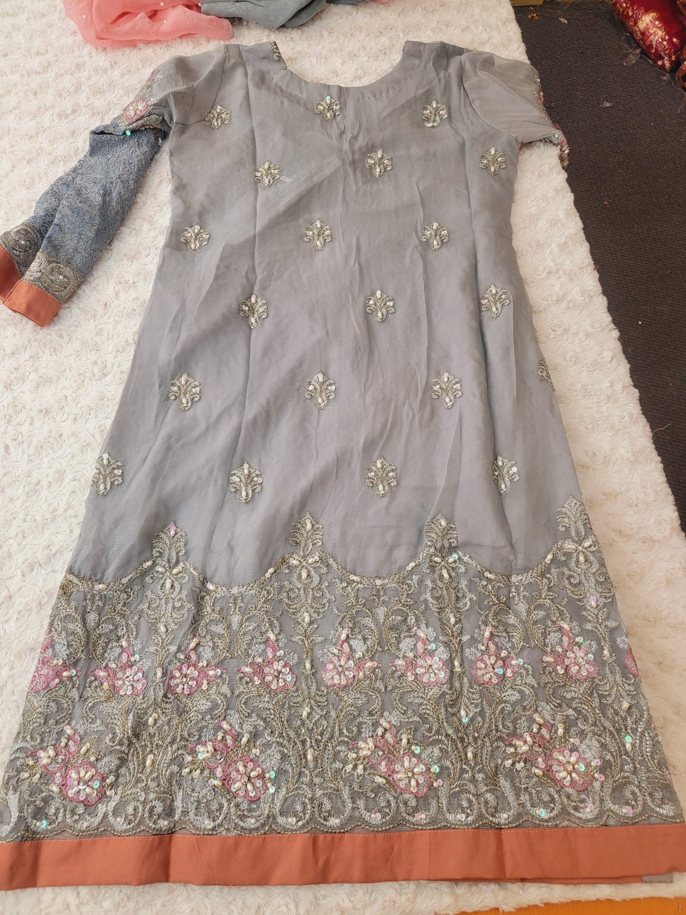 Pakistani Stitched Embroidery Party Wear Dresses Ready To Ship