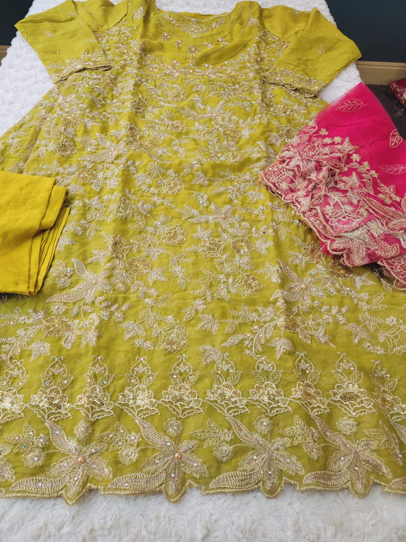 Pakistani Stitched Embroidery Party Wear Dresses Ready To Ship