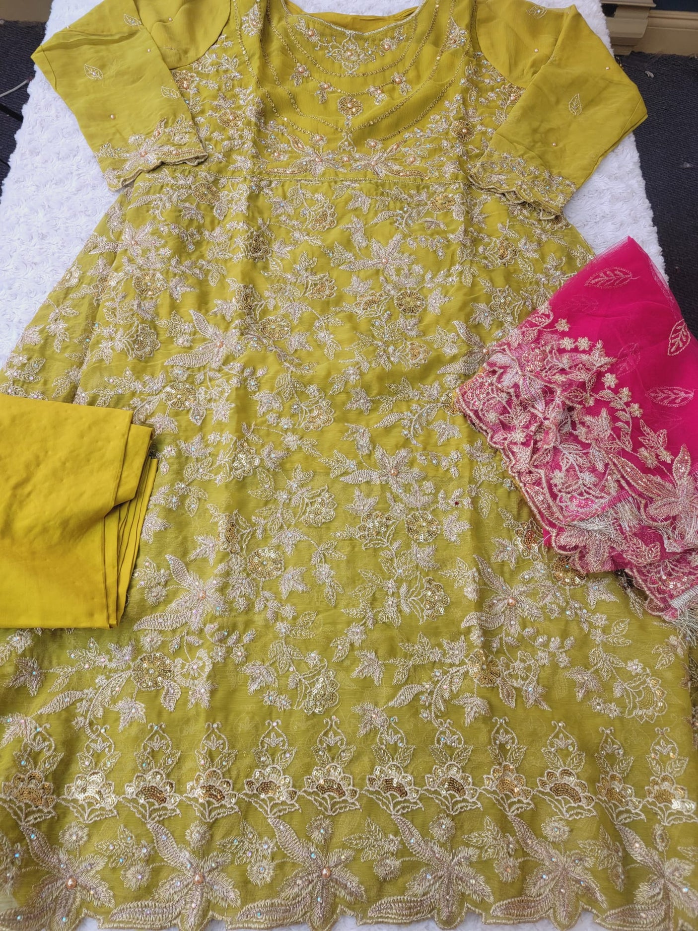 Pakistani Stitched Embroidery Party Wear Dresses Ready To Ship