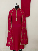 Pure Dola Silk Ready To Wear kurta with Attached Lining And Beautiful Zardozi Hand Work