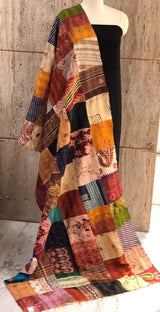 Pure hand stitched, math-stitch silk stoles which can be carried both ways!