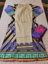 Pakistani Stitched lawn Embroidered Salwar kameez ready to ship