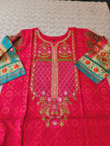 Indian Stitched Embroidery Suit Ready To Ship