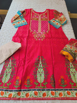 Indian Stitched Embroidery Suit Ready To Ship