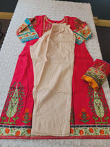 Indian Stitched Embroidery Suit Ready To Ship