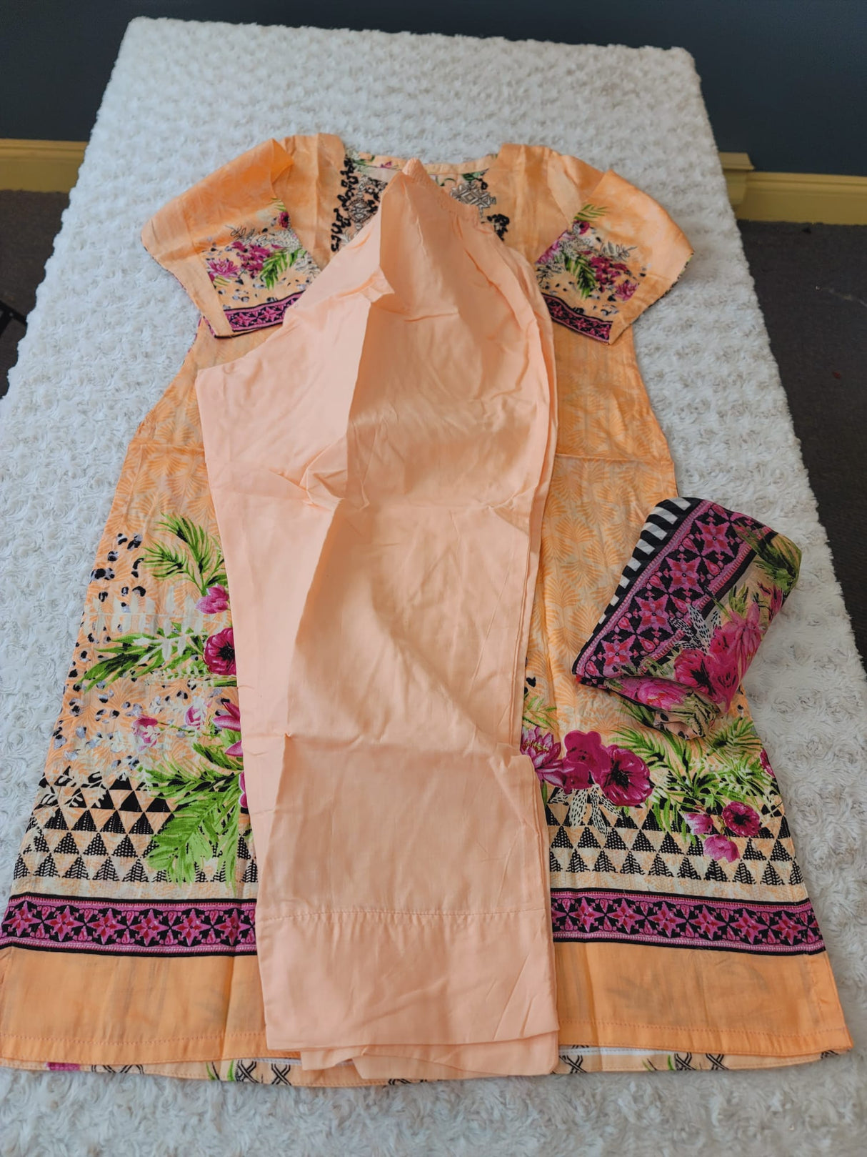 Indian Stitched Embroidery Suit Ready To Ship