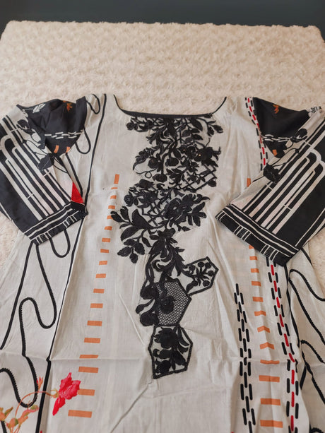 Indian Stitched Embroidery Suit Ready To Ship