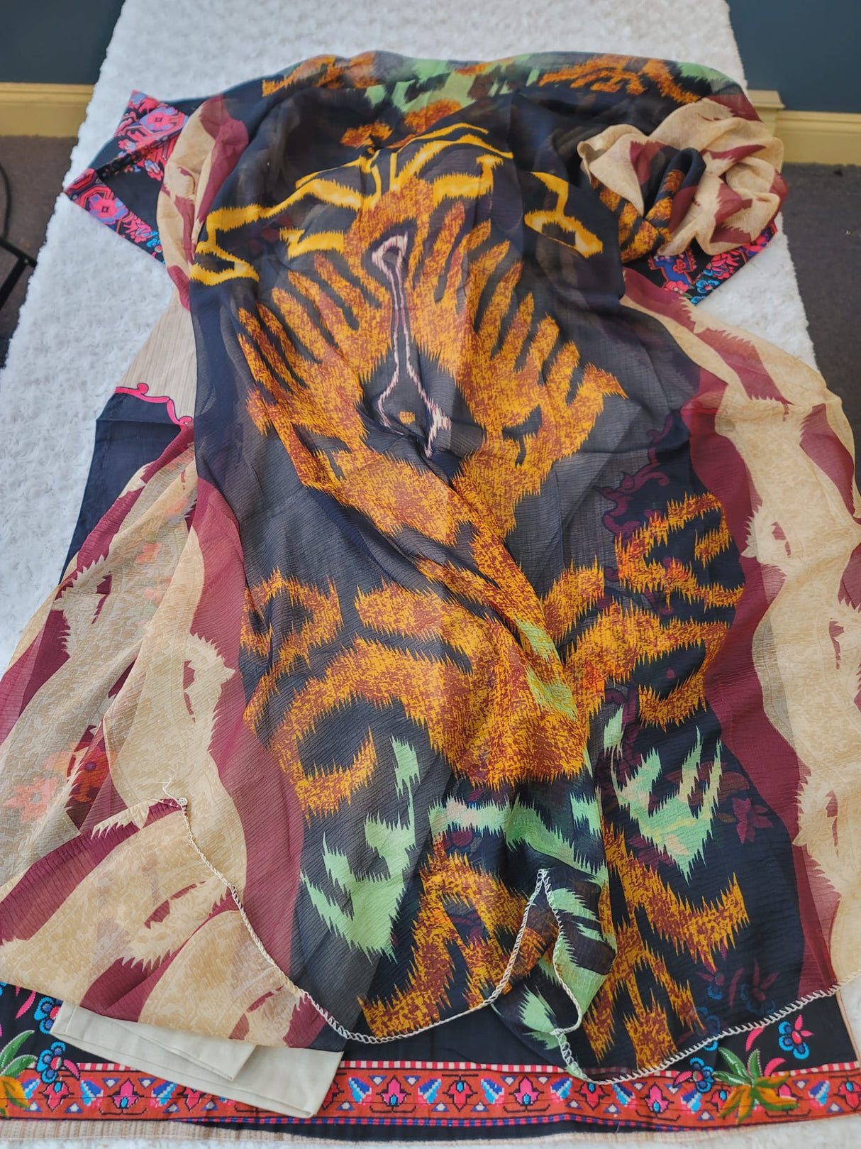 Indian Stitched Embroidery Suit Ready To Ship