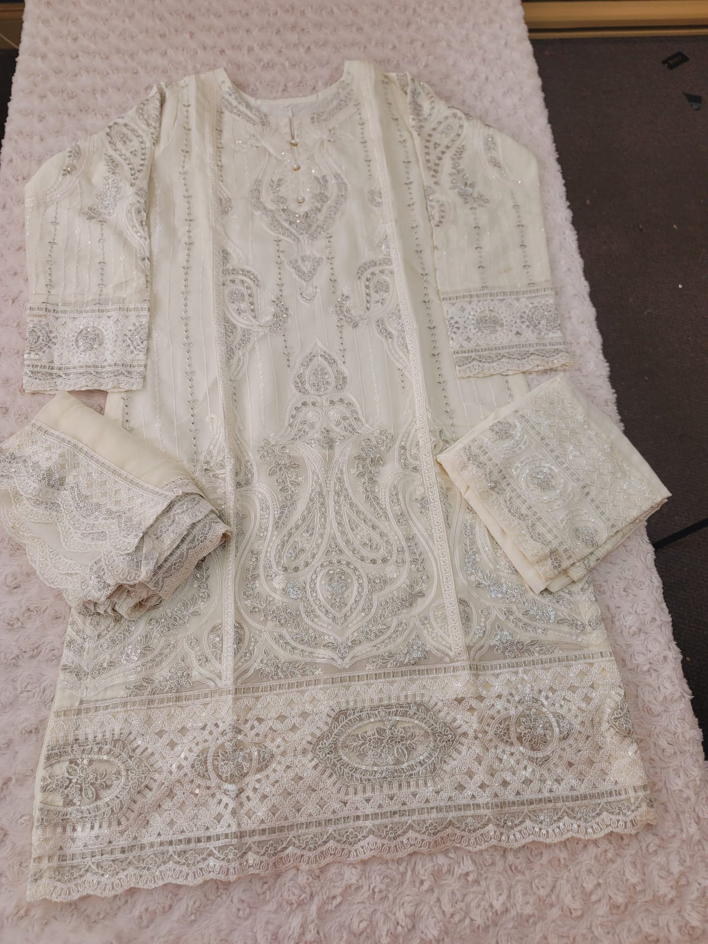 Pakistani Stitched Embroidery Party Wear Dresses Ready To Ship