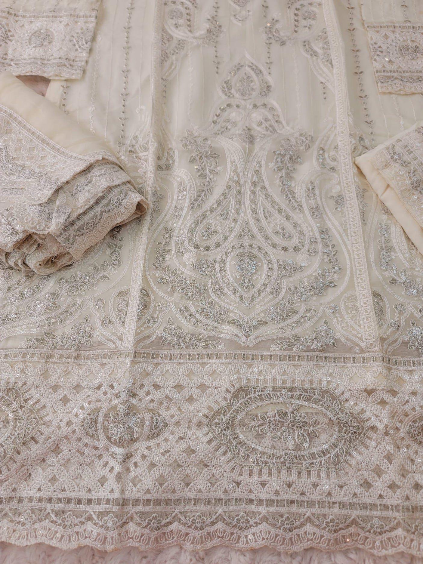 Pakistani Stitched Embroidery Party Wear Dresses Ready To Ship