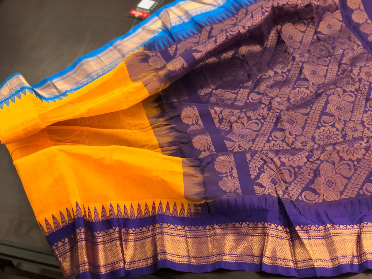 Mina Gonga Jomuna Pure Cotton Gadwal with Blouse pc