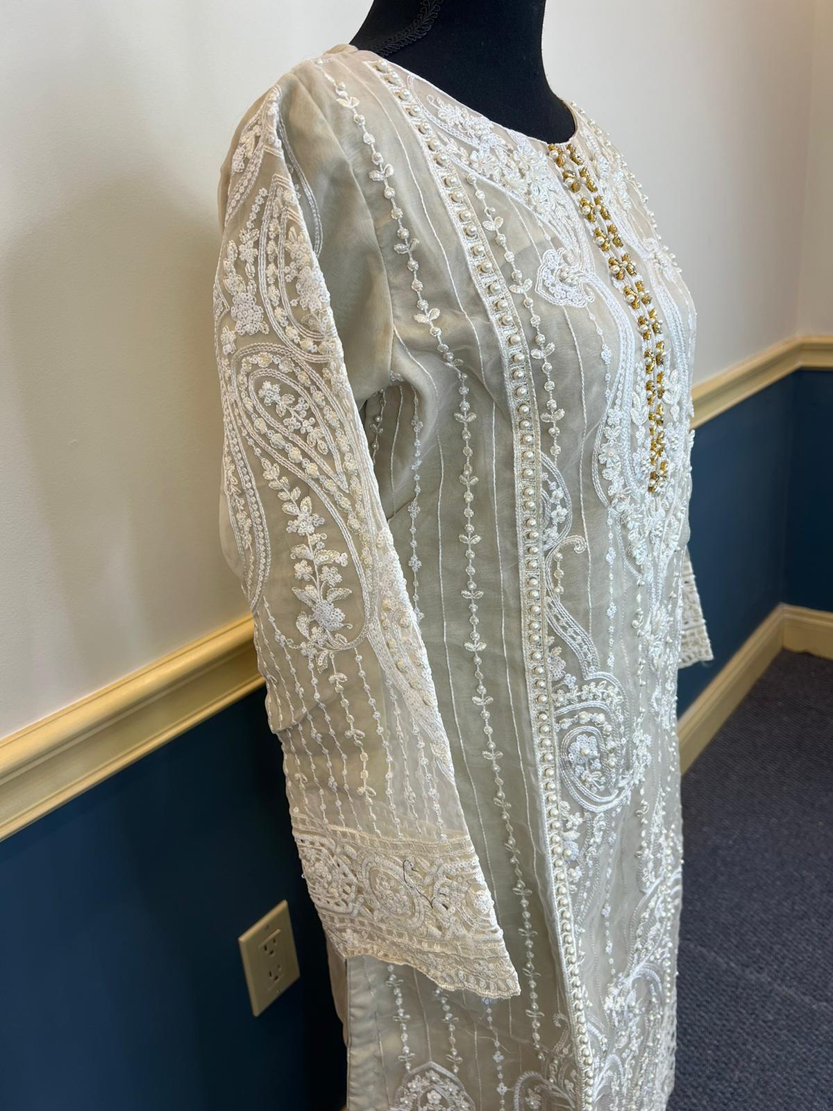 Pakistani Stitched Embroidery Party Wear Dresses Ready To Ship