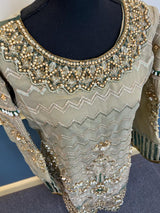 Pakistani Stitched Embroidery Party Wear Dresses Ready To Ship