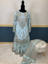 Pakistani Stitched Embroidery Party Wear Dresses Ready To Ship