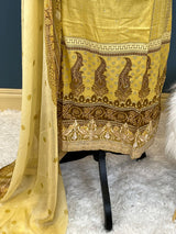 Pakistani Stitched lawn Embroidered Salwar kameez ready to ship