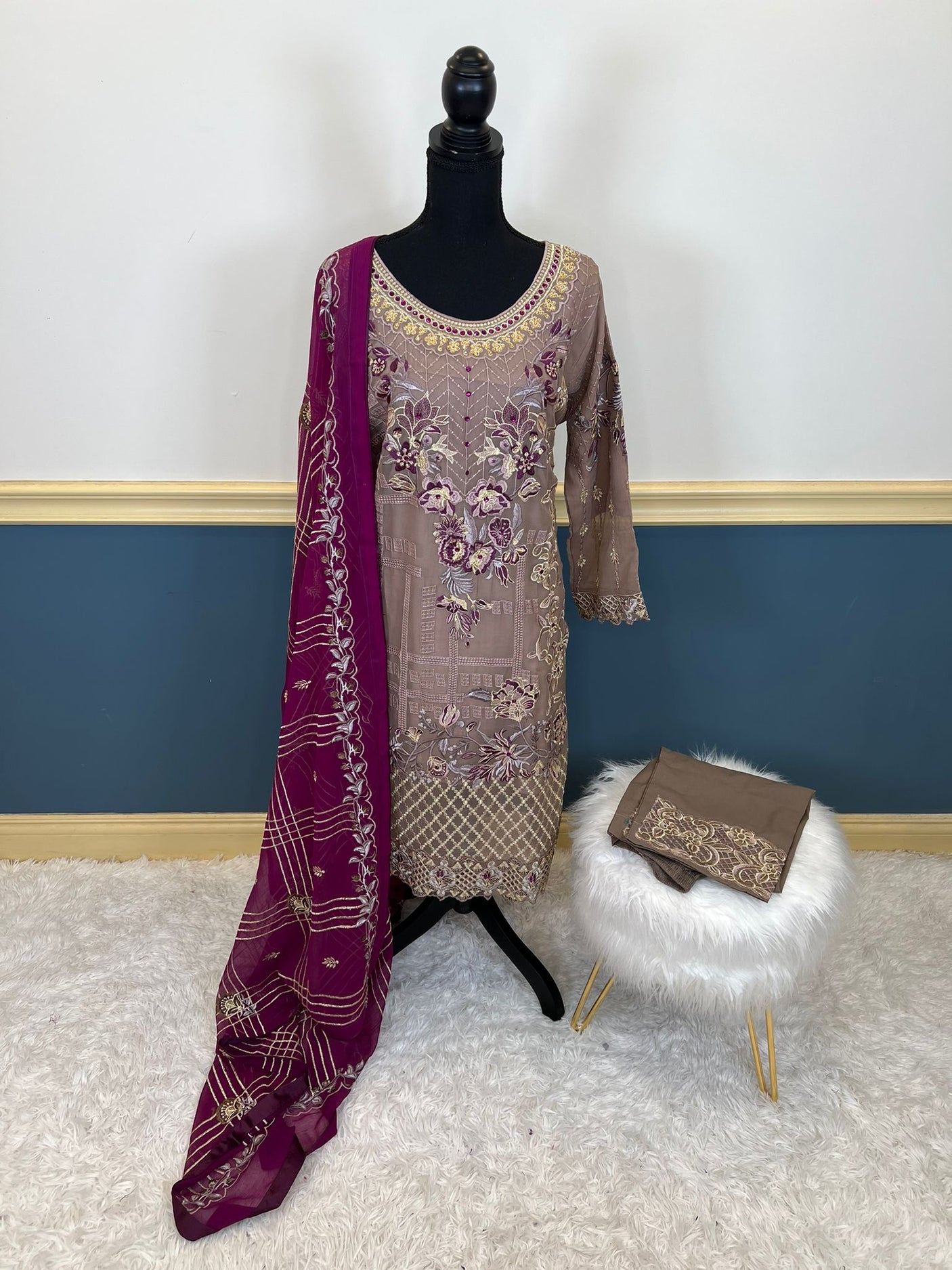 Pakistani Embroidered Party wear  Ready To Ship