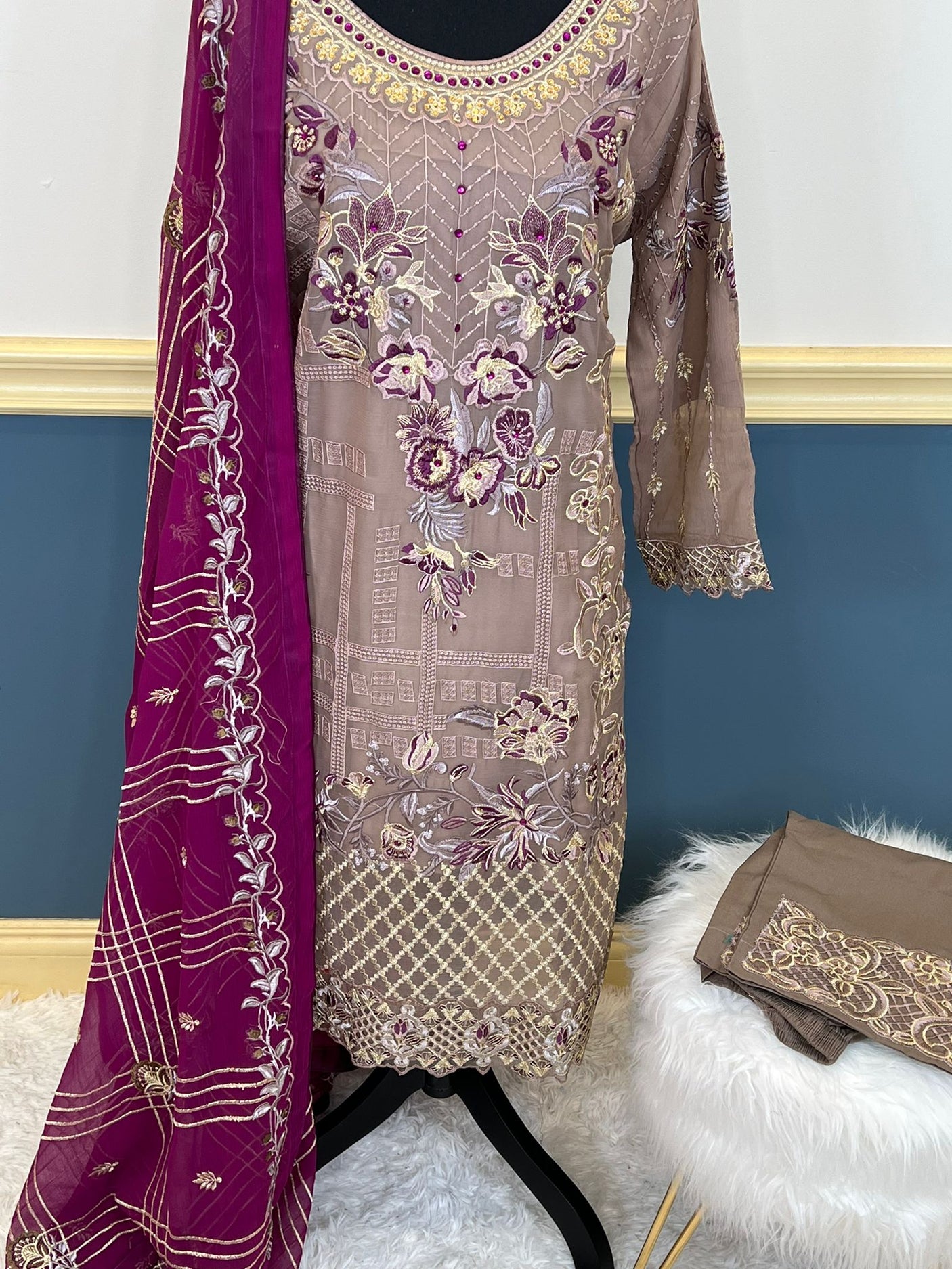 Pakistani Embroidered Party wear  Ready To Ship