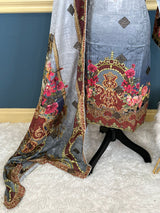 Pakistani Stitched Embroidered lawn Salwar kameez ready to ship