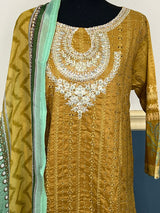 Pakistani Stitched Embroidered lawn Salwar kameez ready to ship