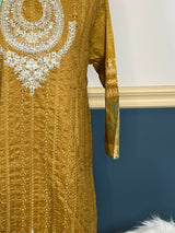 Pakistani Stitched Embroidered lawn Salwar kameez ready to ship