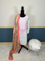 Pakistani Stitched Embroidered lawn Salwar kameez ready to ship