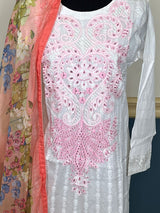 Pakistani Stitched Embroidered lawn Salwar kameez ready to ship