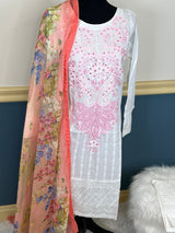 Pakistani Stitched Embroidered lawn Salwar kameez ready to ship