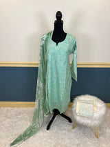 Pakistani Stitched Embroidered lawn Salwar kameez ready to ship