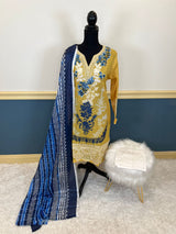 Pakistani Stitched Embroidered lawn Salwar kameez ready to ship