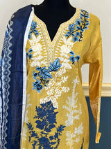 Pakistani Stitched Embroidered lawn Salwar kameez ready to ship