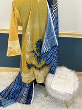 Pakistani Stitched Embroidered lawn Salwar kameez ready to ship