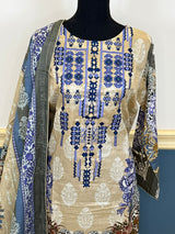 Pakistani Stitched Embroidered lawn Salwar kameez ready to ship