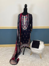 Pakistani Stitched Embroidered lawn Salwar kameez ready to ship