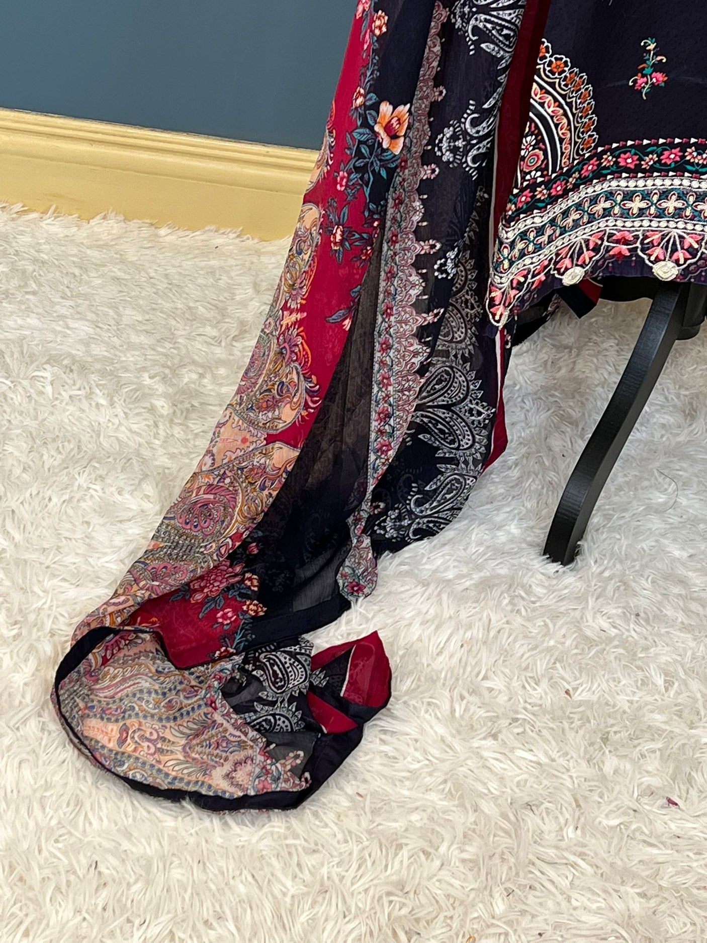 Pakistani Stitched Embroidered lawn Salwar kameez ready to ship