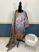 Pakistani Stitched Embroidered lawn Salwar kameez ready to ship