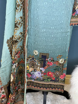 Pakistani Stitched Embroidered lawn Salwar kameez ready to ship